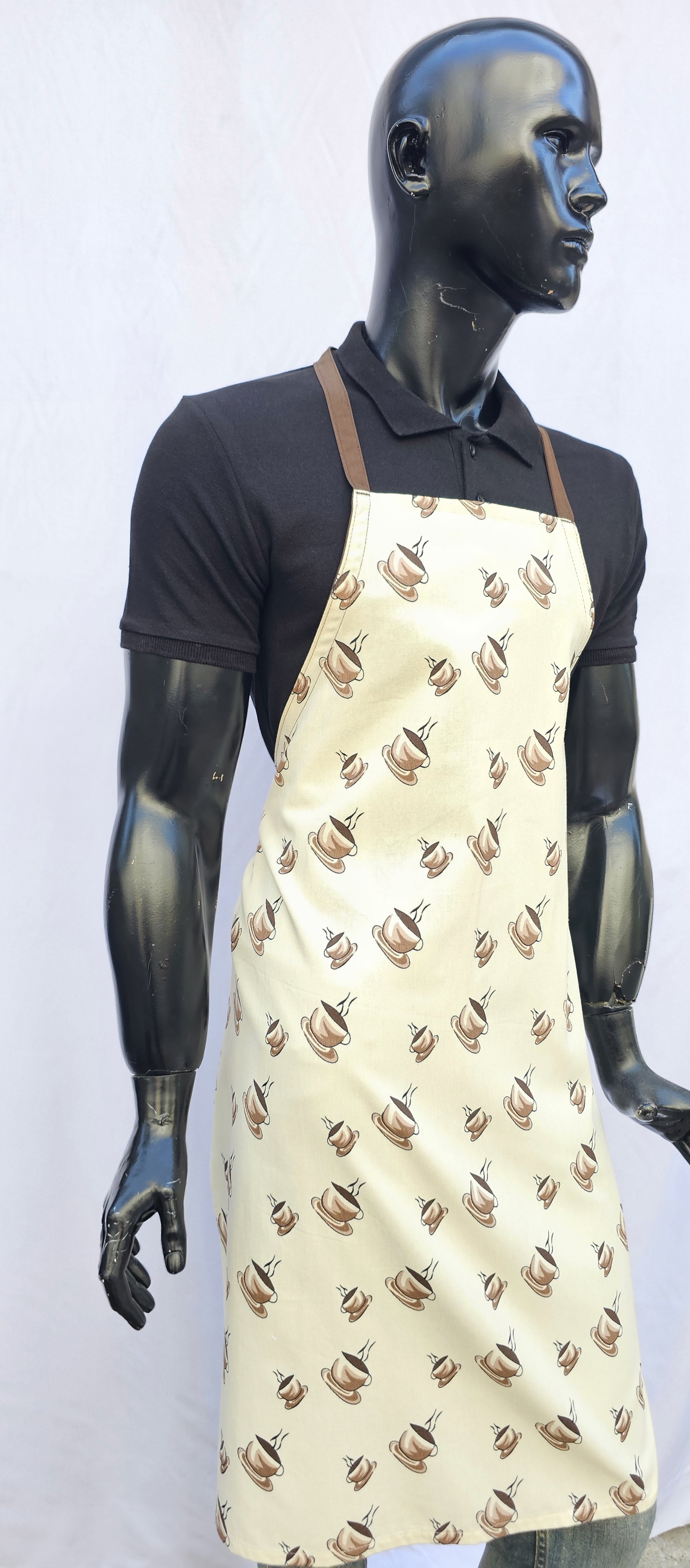 ASKILI ÖNLÜK HARMAN GABARDİN KAHVE FİNCANI