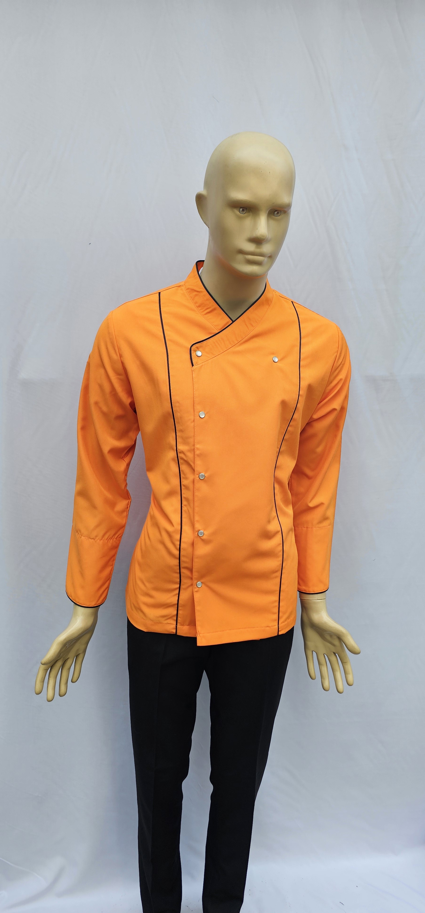 POLİYVİSKON ALPAKA KURUVAZE AŞÇI CEKETİ TURUNCU