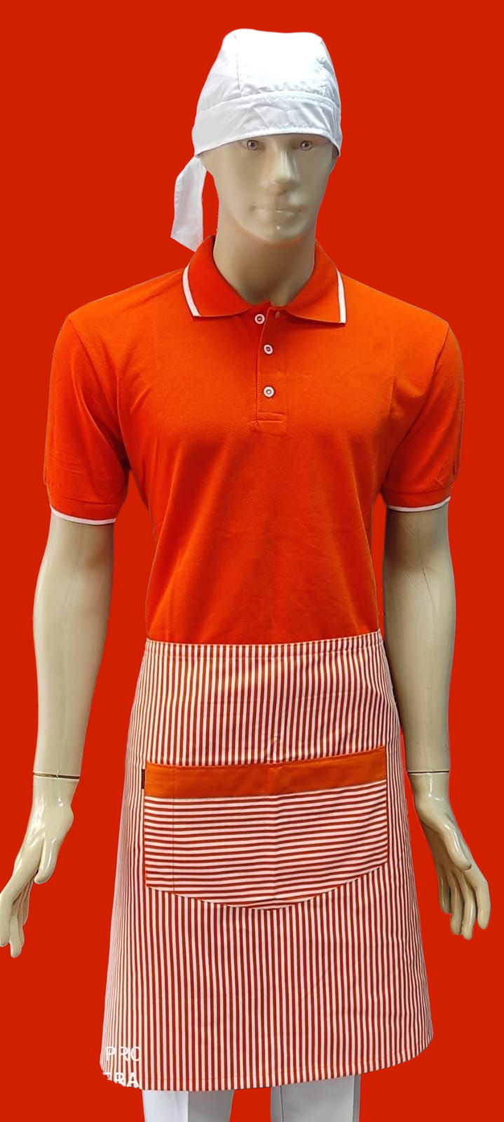 YARIM ÖNLÜK ÇUBUK ÇİZGİLİ TURUNCU