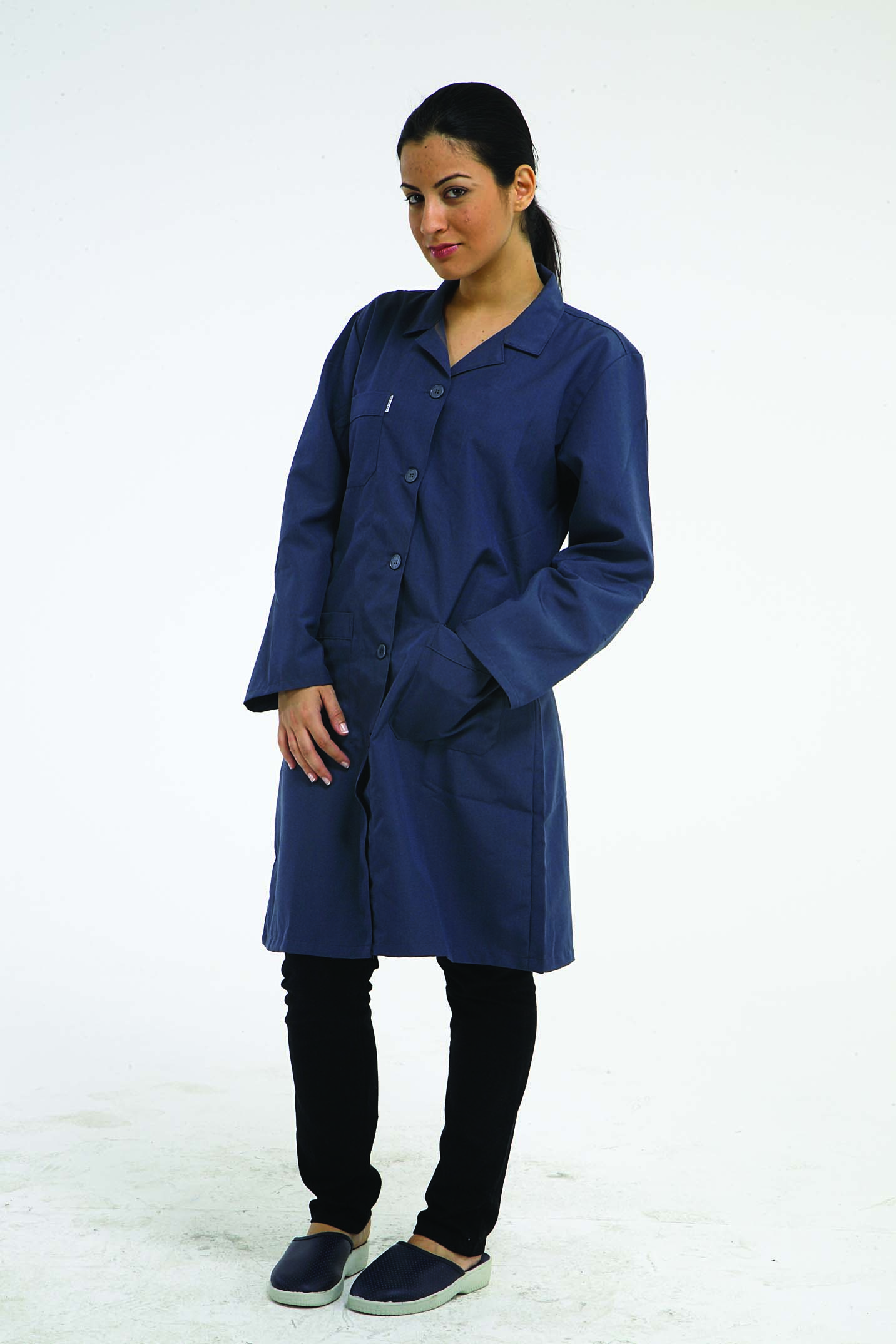 KAT GÖREVLİSİ LACİVERT BAYAN UZUN ÖNLÜK RENKLERİMİZ MEVCUTTUR