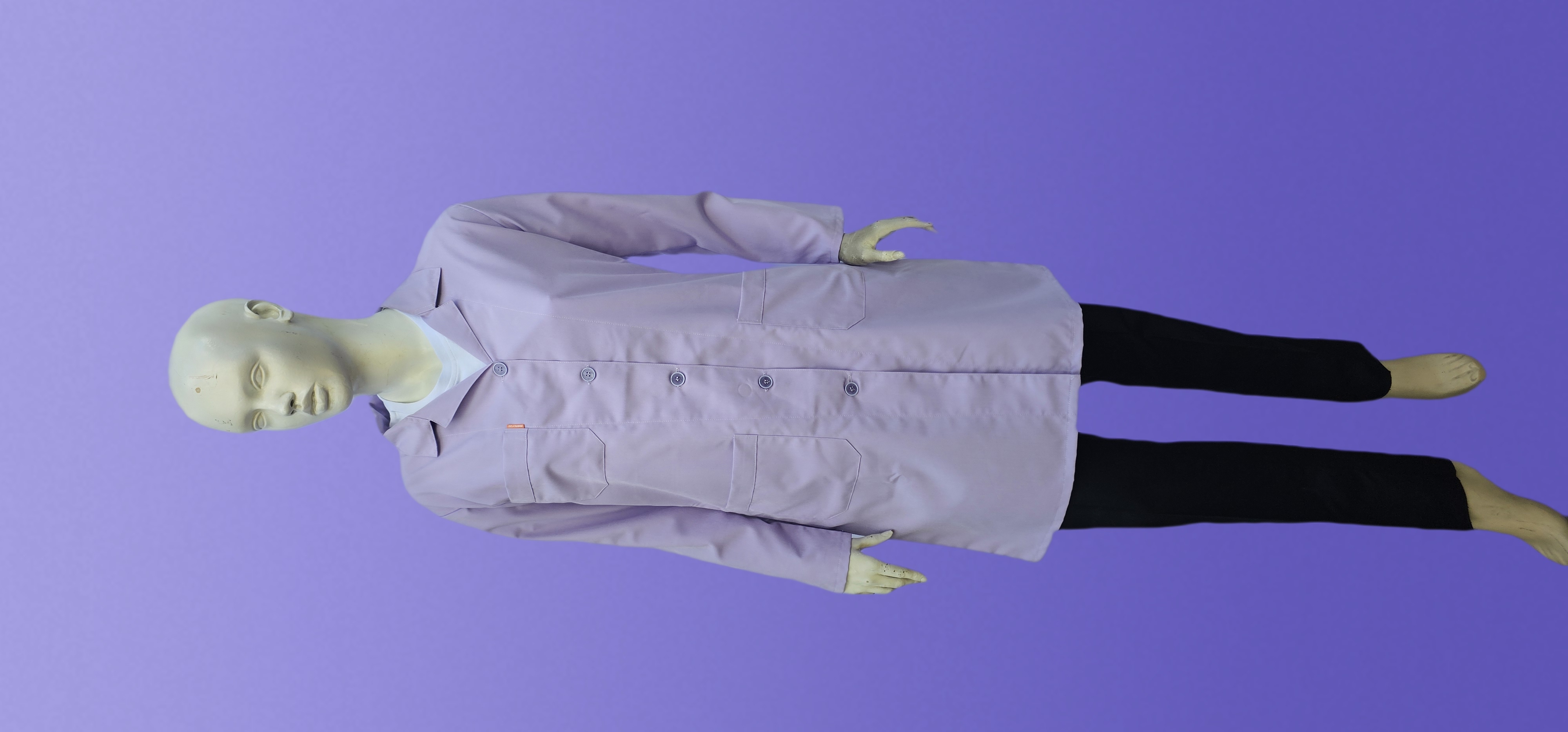 POLİYVİSKON ALPAKA UZUN BAYAN ÖNLÜK LİLA