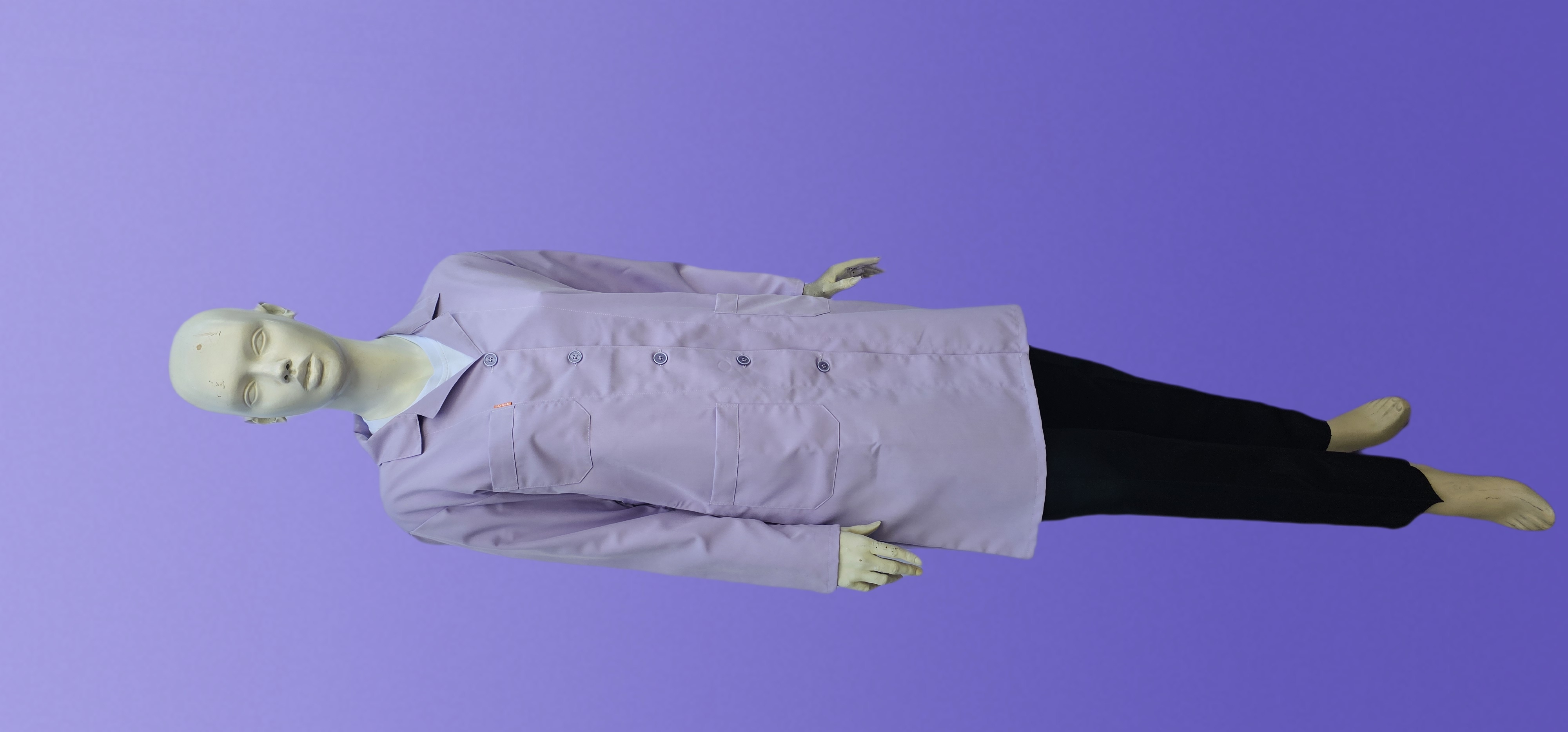 POLİYVİSKON ALPAKA UZUN BAYAN ÖNLÜK LİLA