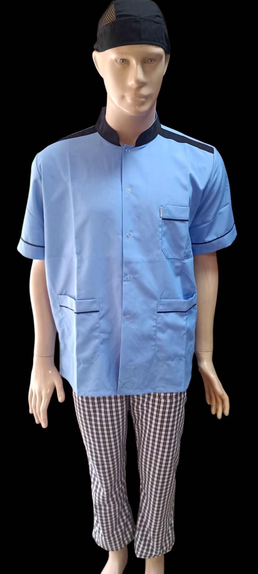 KOMİ CEKETİ ORTA MAVİ KISA KOL VE UZUN KOL ÜRETİLMEKTEDİR