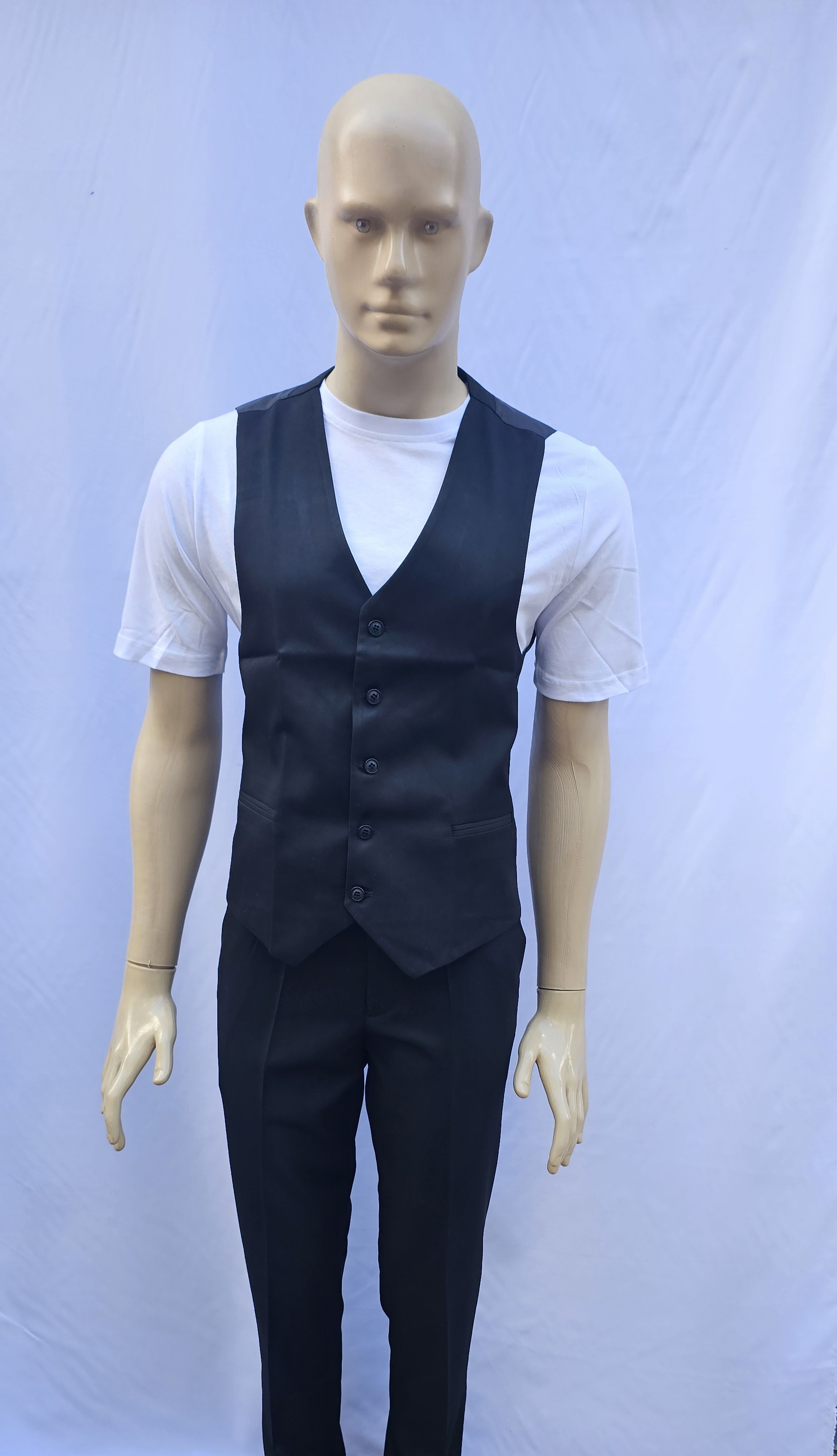 GARSON KILASİK YELEĞİ SİYAH DÜZ