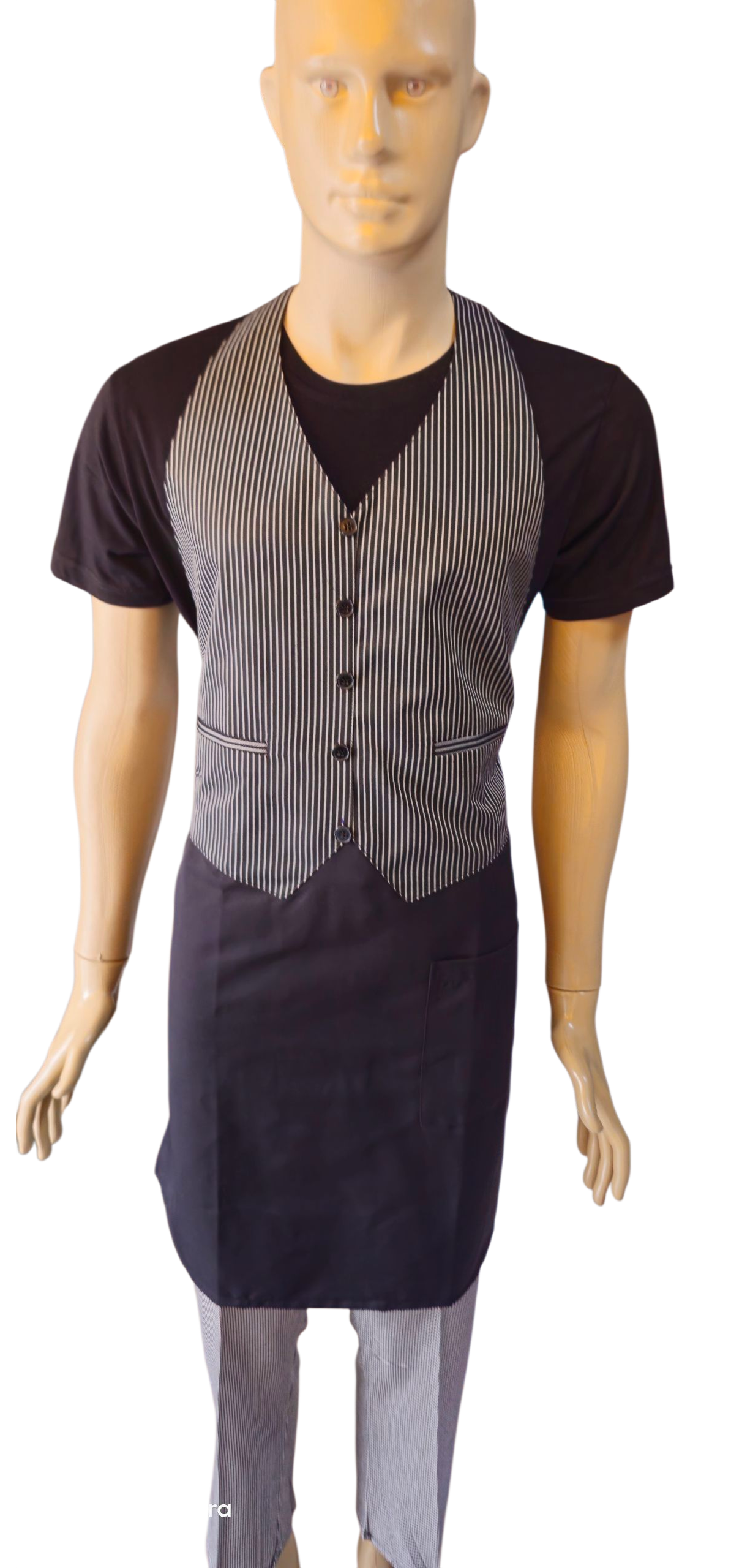 KAFE ÖNLÜĞÜ SİYAH ZEMİN İNCE ÇİZGİLİ