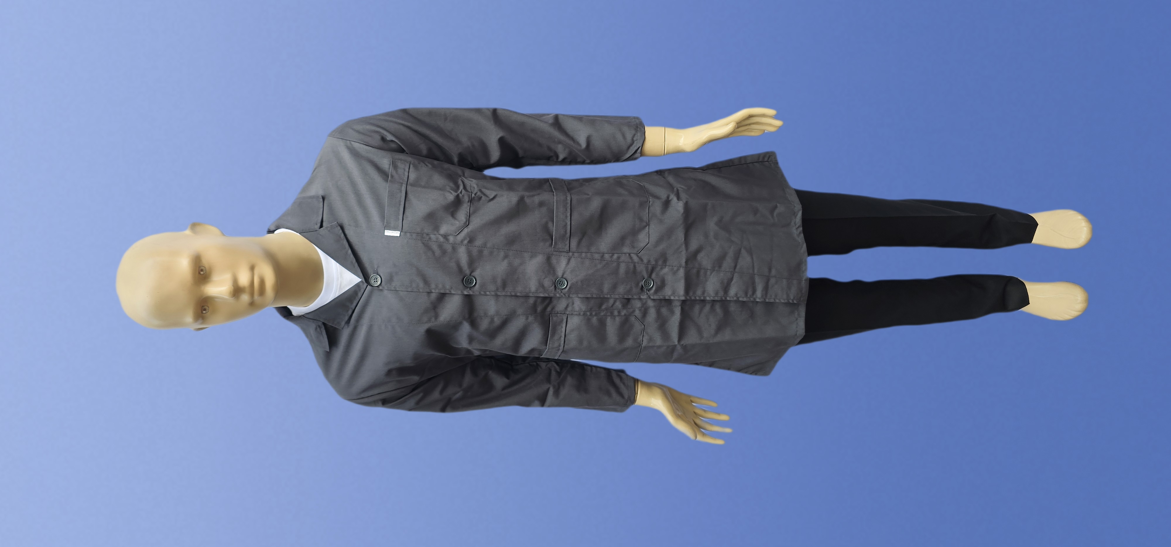 POLİYVİSKON ALPAKA ERKEK  UZUN ÖNLÜK  ANTIRASİT GRİ