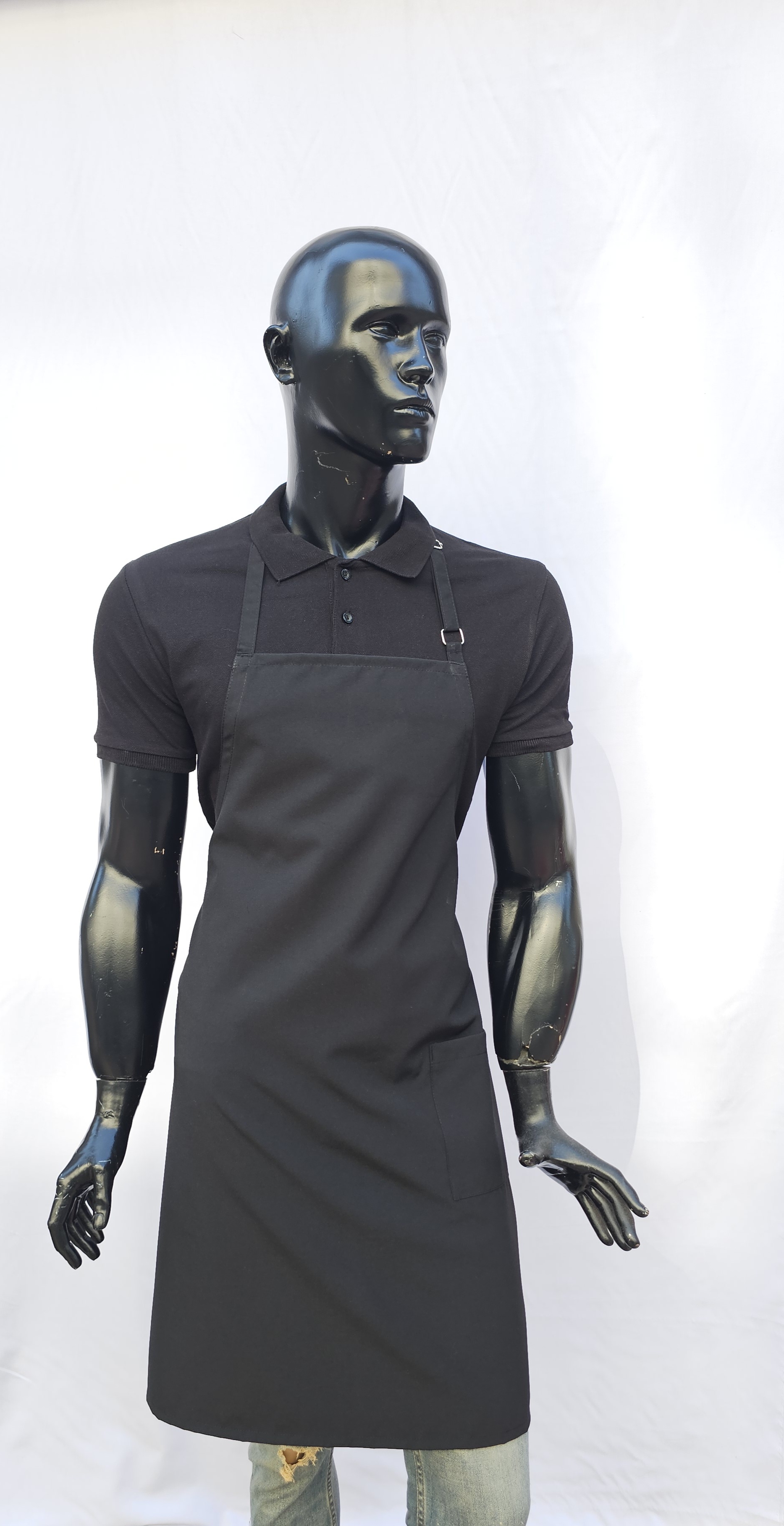 POLİYVİSKON ALPAKA ASKILI ÖNLÜK TOKALI SİYAH