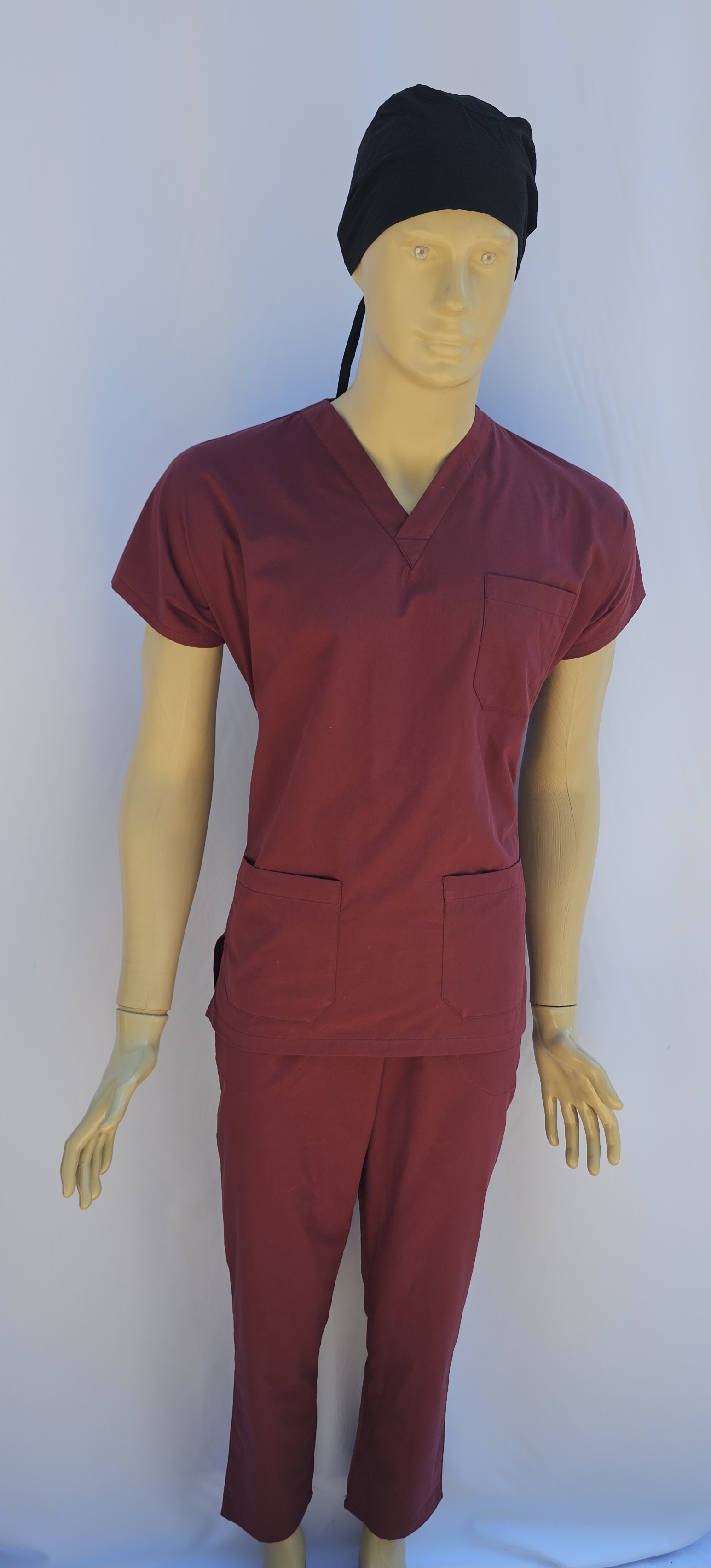 UNİSEX V YAKA YARASA KOL BORDO  TERİCON TAKIM ERKEK