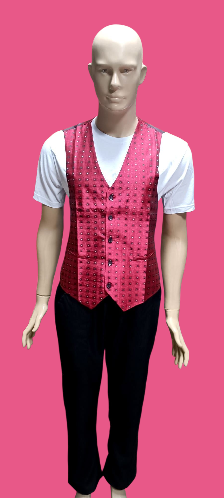 GARSON YELEGİ SİMLİ BORDO