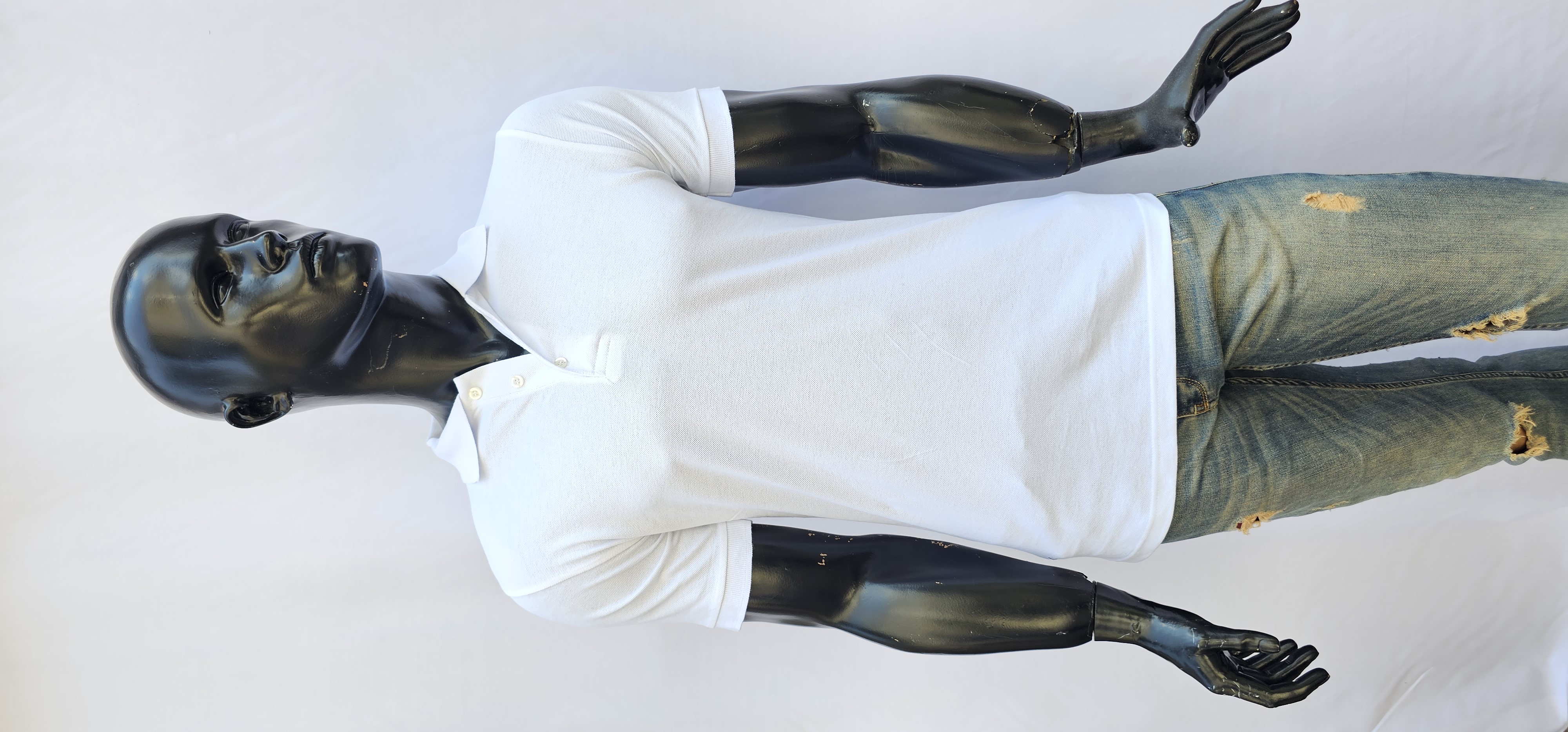 OPENET POLO YAKA TİŞÖRT BEYAZ KOL BANTLI