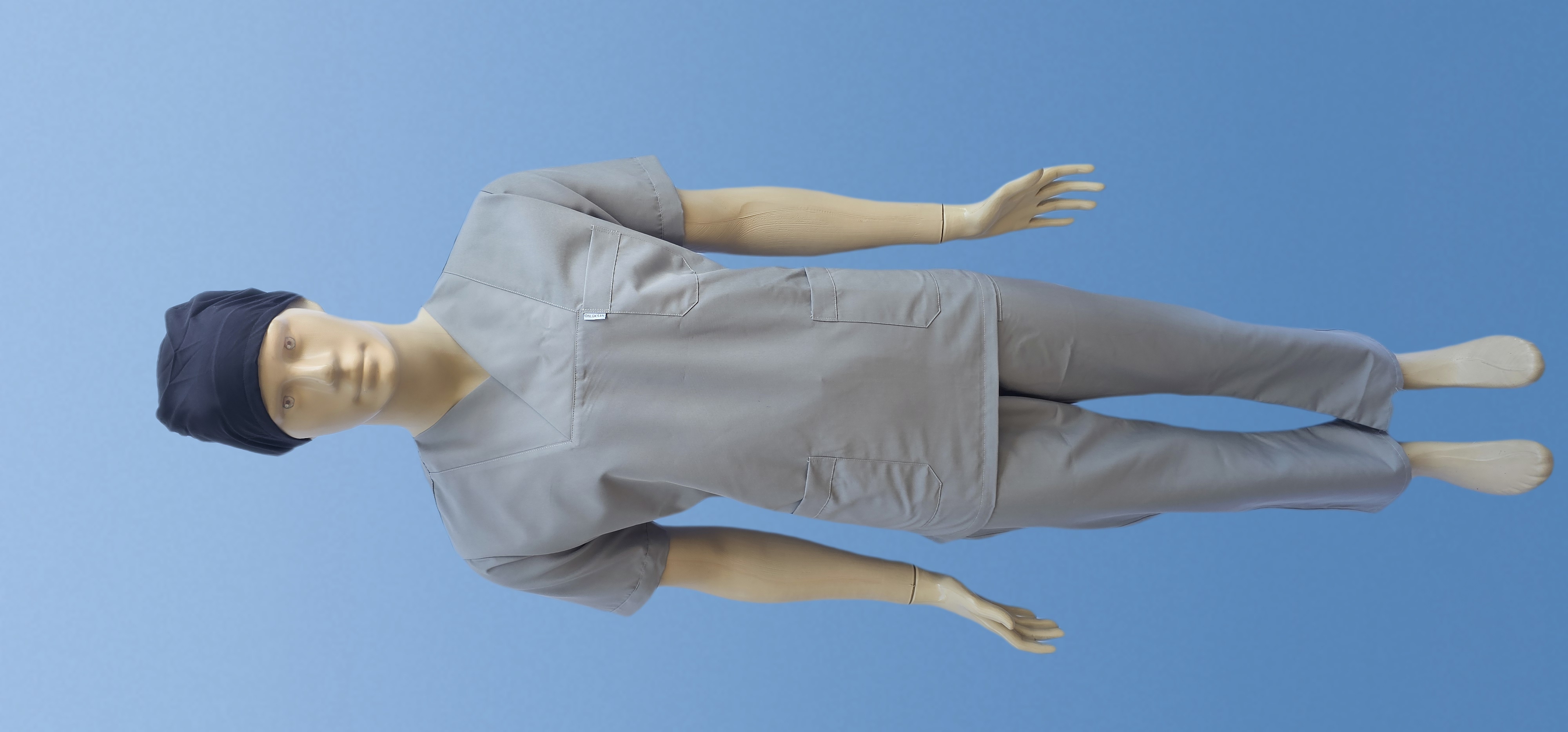 ZARF YAKA TAKIM GRİ