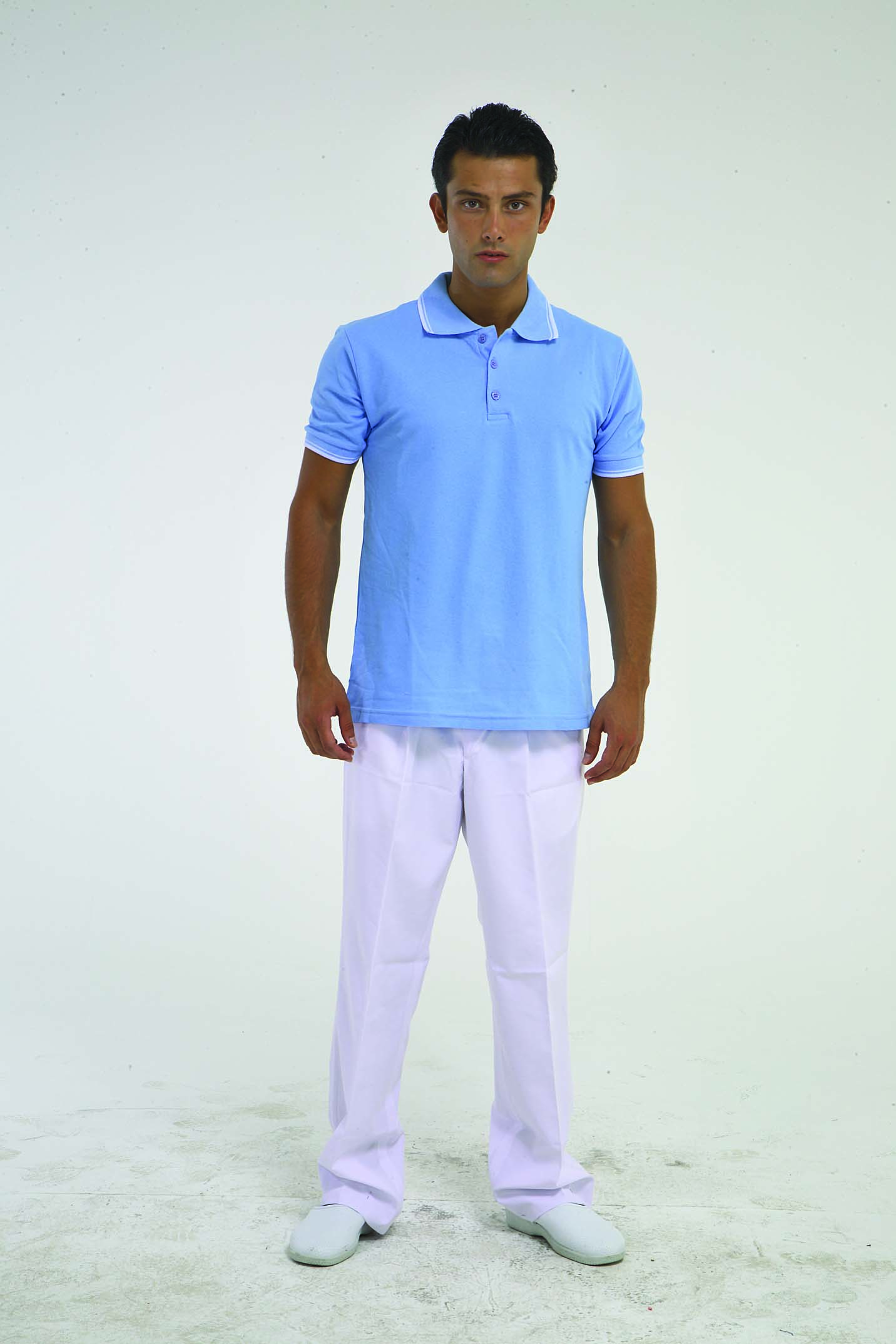 OPENET POLO YAKA TİŞÖRT AÇIK MAVİ KOL BANTLI