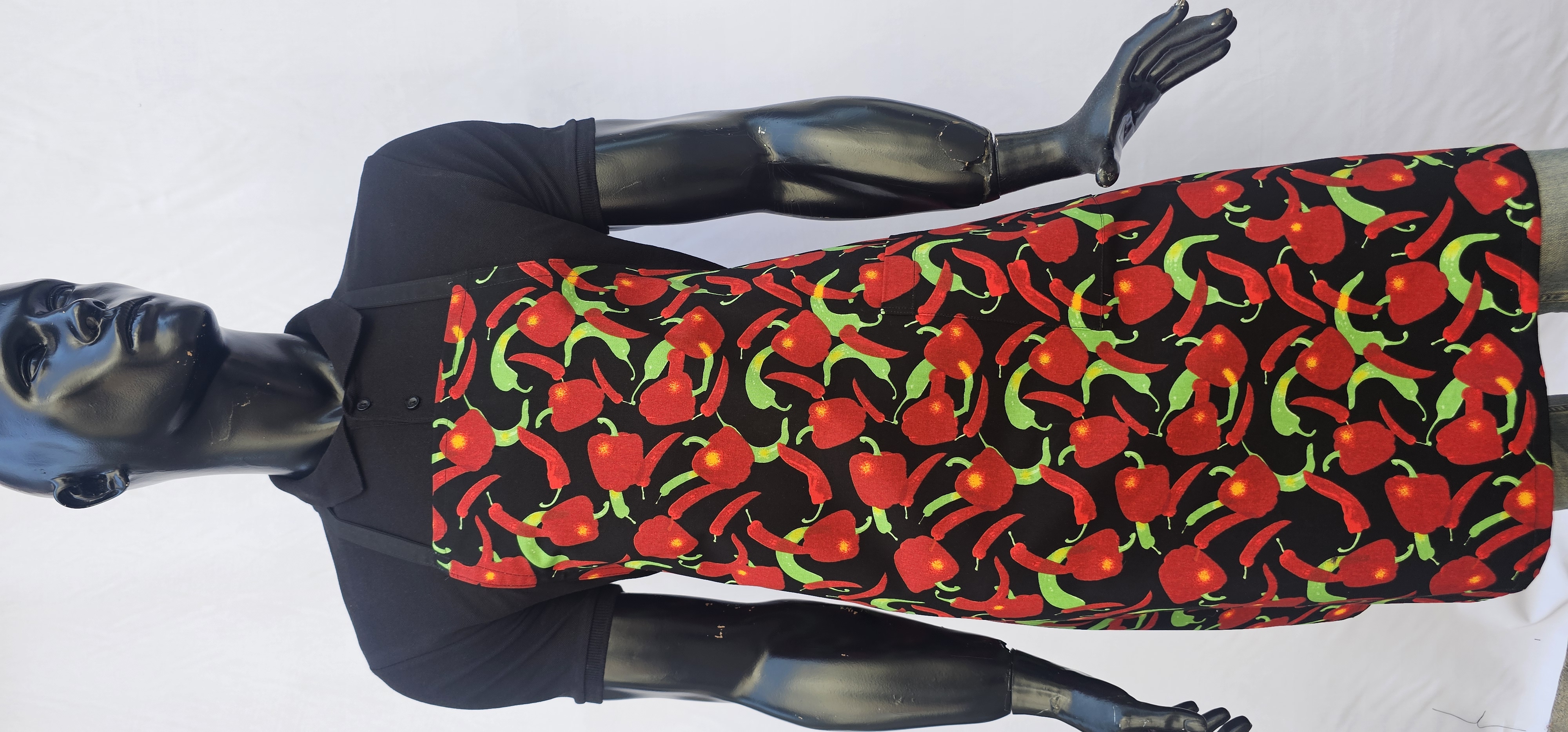 ASKILI ÖNLÜK HARMAN GABARDİN BİBER DESENLİ