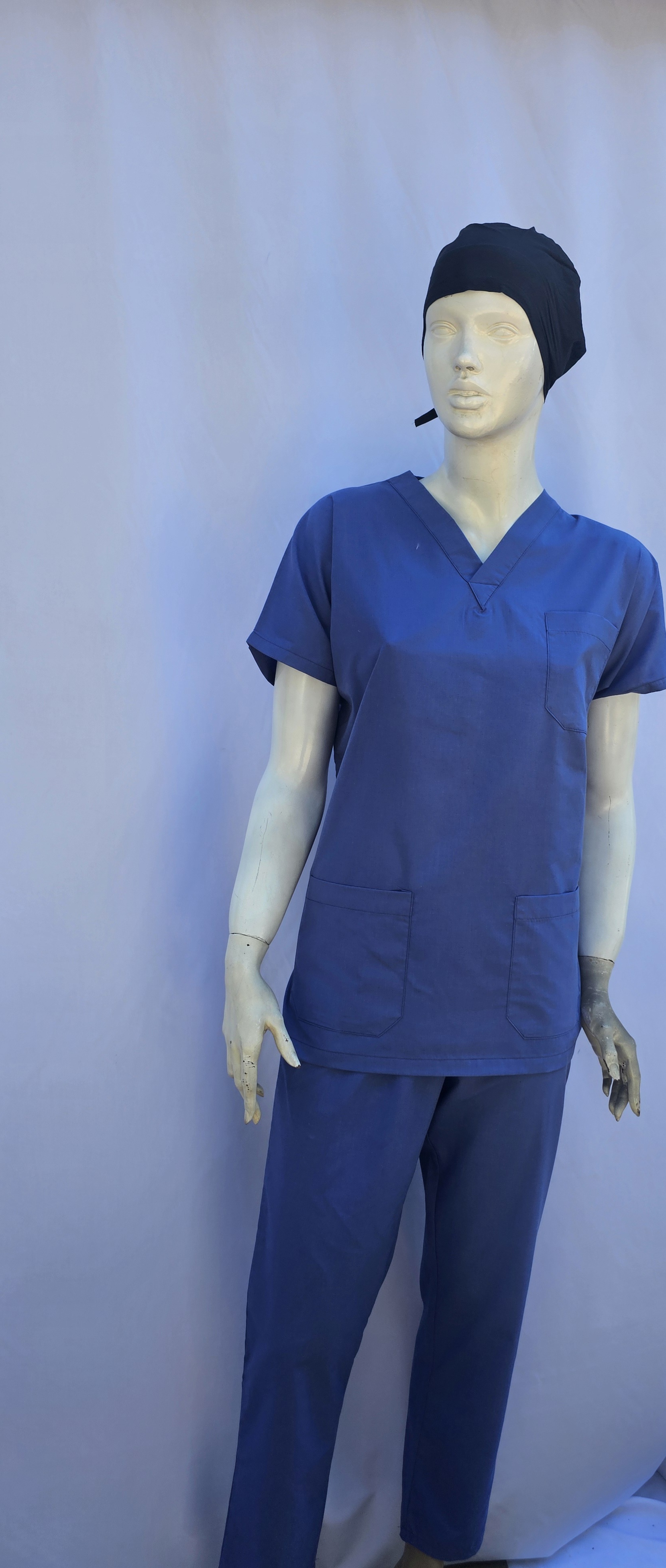 UNİSEX V YAKA YARASA KOL MAVİ TERİCON TAKIM ERKEK