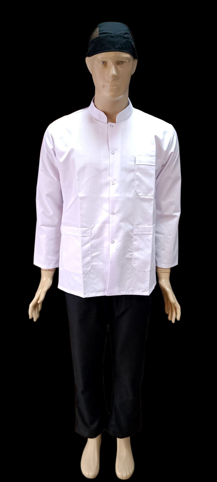 KOMİ CEKETİ BEYAZ KISA KOL VE UZUN KOL ÜRETİLMEKTEDİR