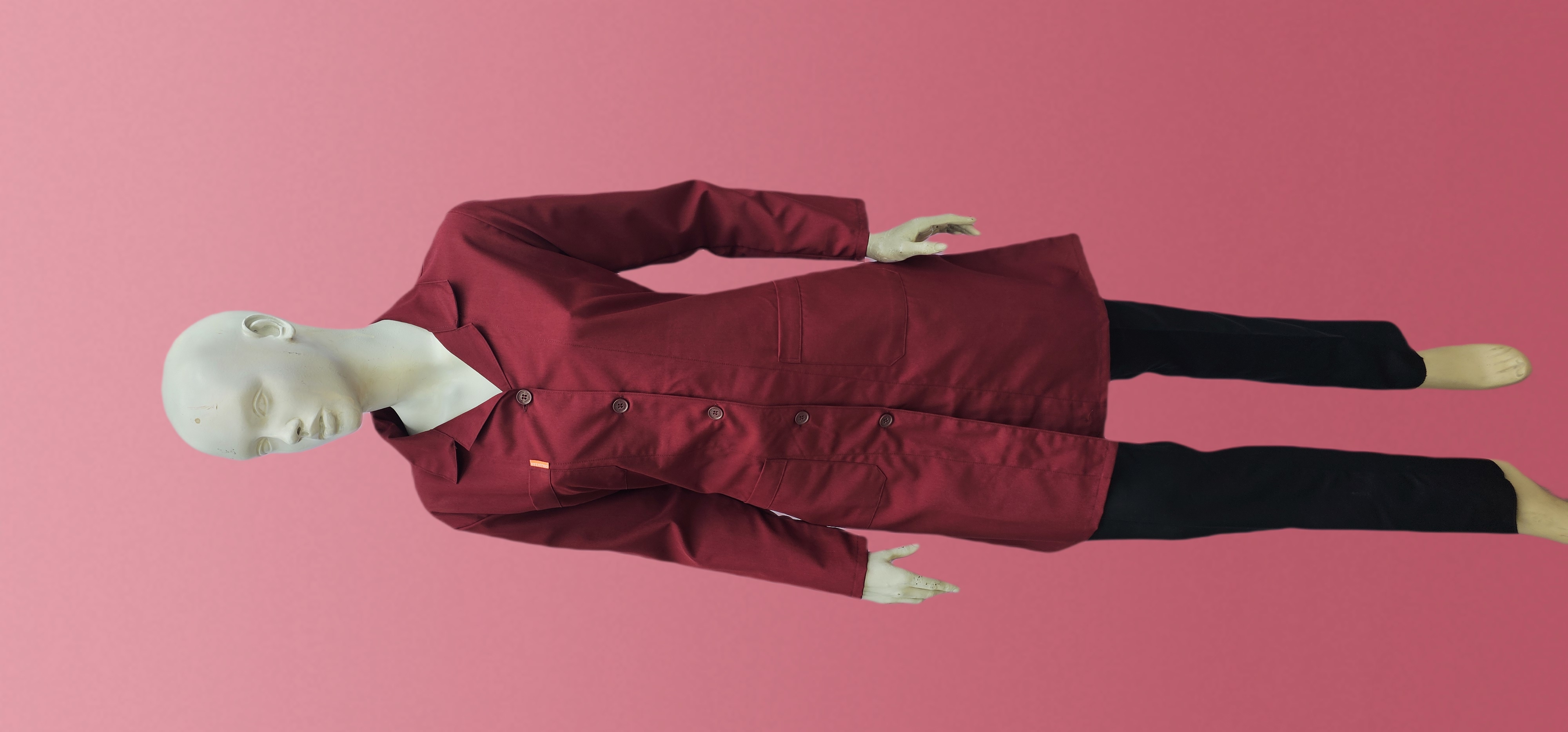 POLİYVİSKON ALPAKA UZUN ÖNLÜK BAYAN BORDO