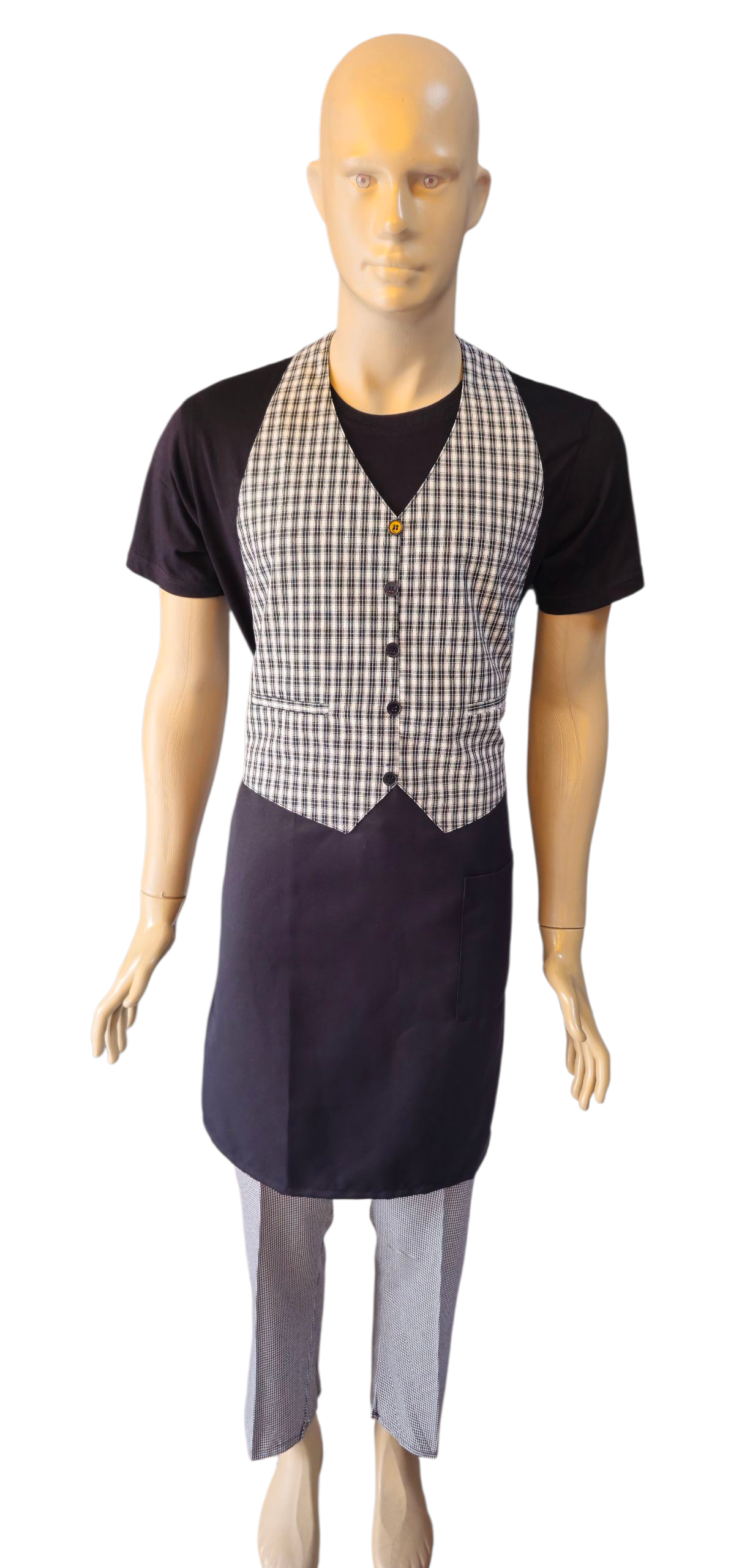 KAFE ÖNLÜĞÜ SİYAH BEYAZ EKOSE