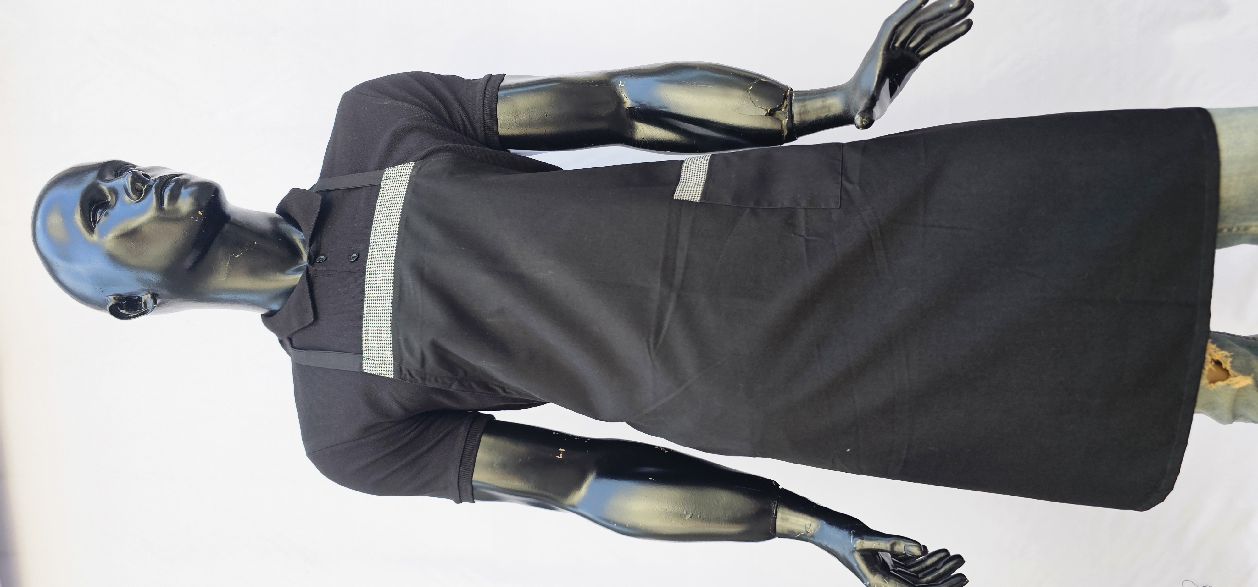 POLİYVİSKON ALPAKA ASKILI ÖNLÜK SİYAH PİYADE PUL GARNİLİ