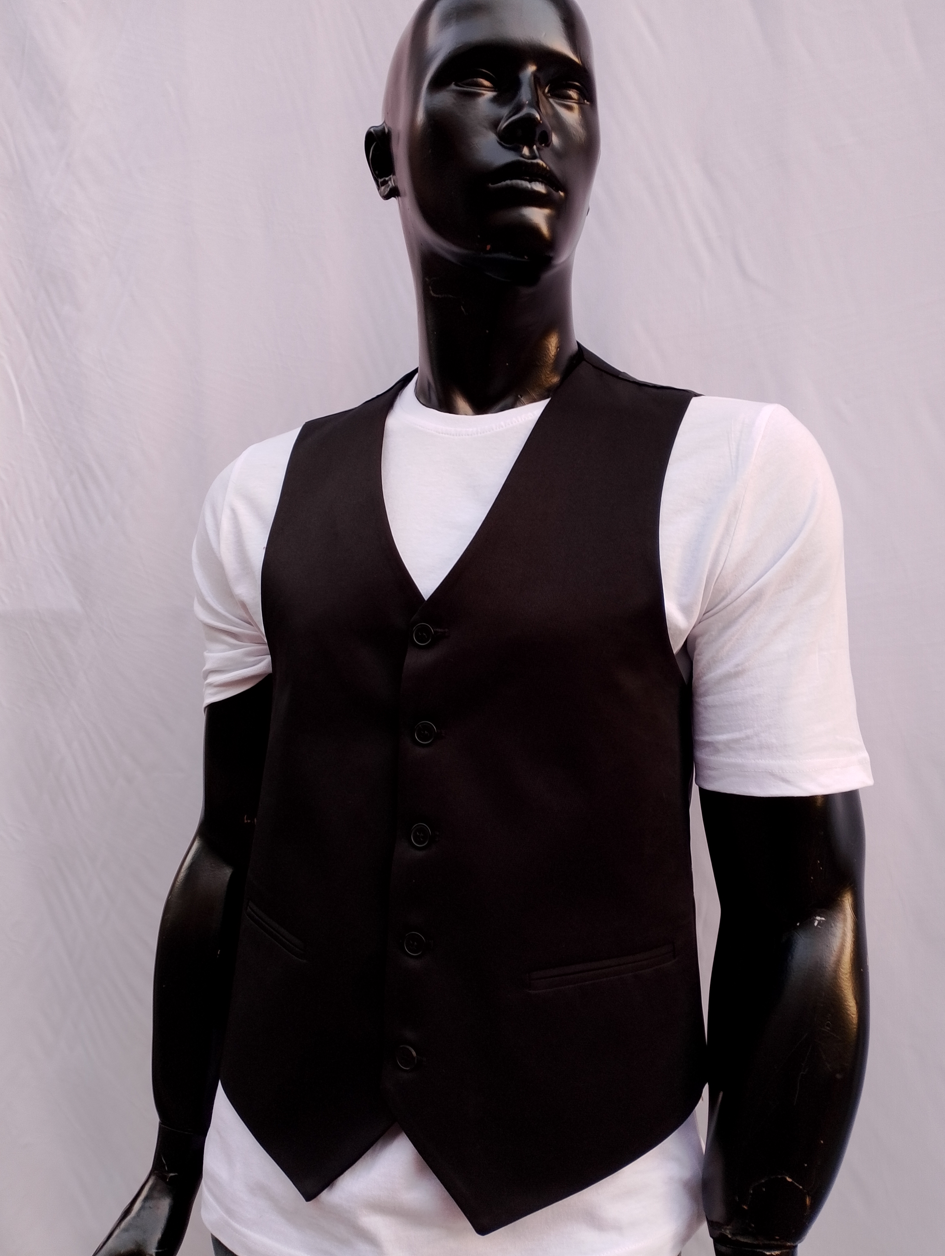 GARSON KILASİK YELEĞİ SİYAH DÜZ