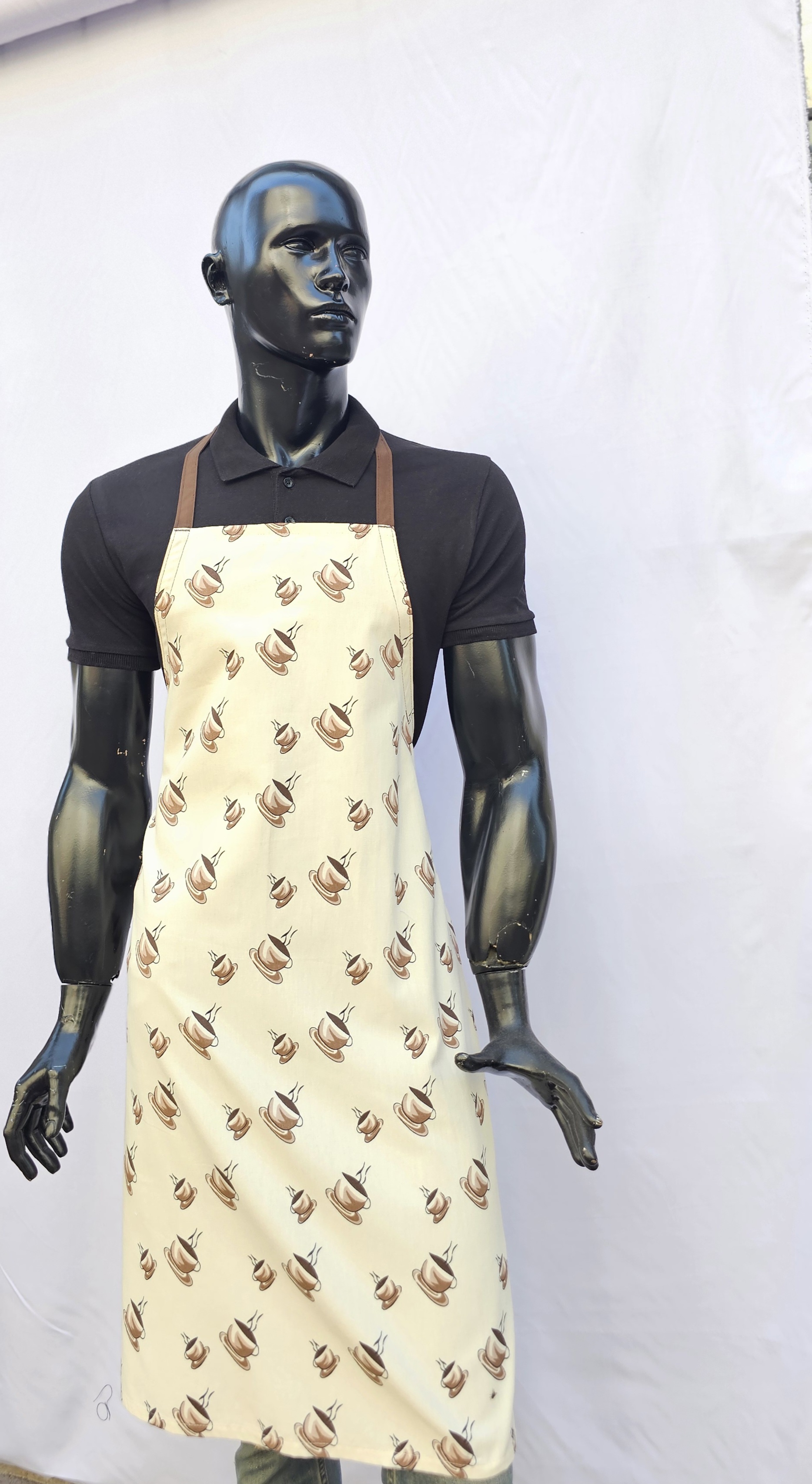 ASKILI ÖNLÜK HARMAN GABARDİN KAHVE FİNCANI