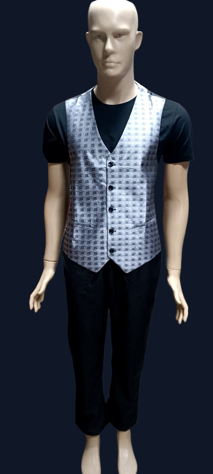 GARSON YELEGİ SİMLİ GRİ