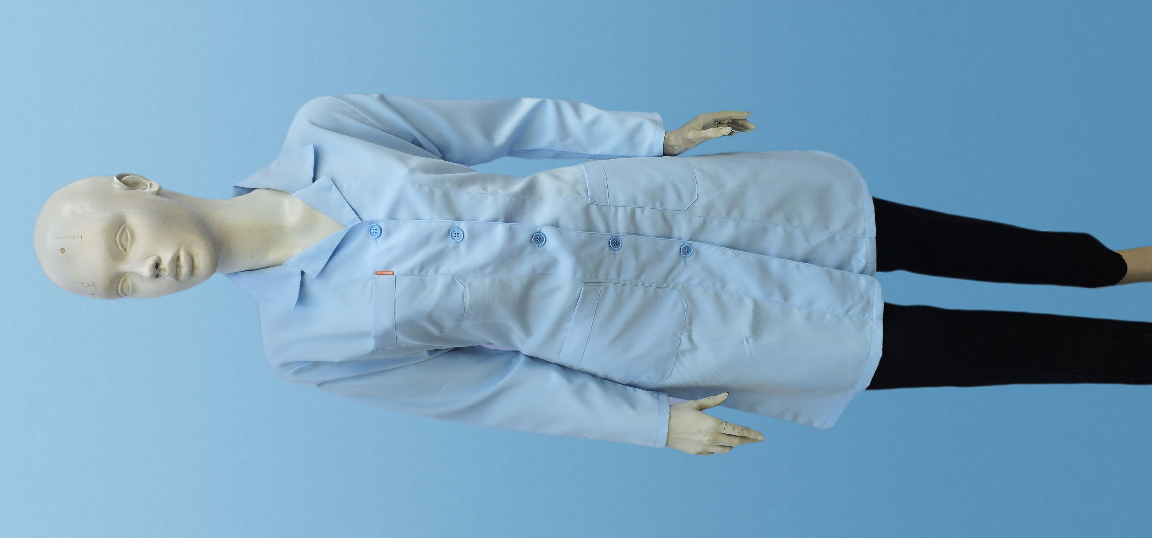 POLİYVİSKON ALPAKA UZUN ÖNLÜK BAYAN AÇIK MAVİ