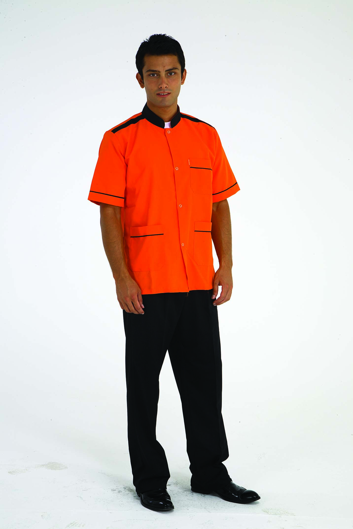 KOMİ CEKETİ TURUNCU KISA KOL VE UZUN KOL ÜRETİLMEKTEDİR