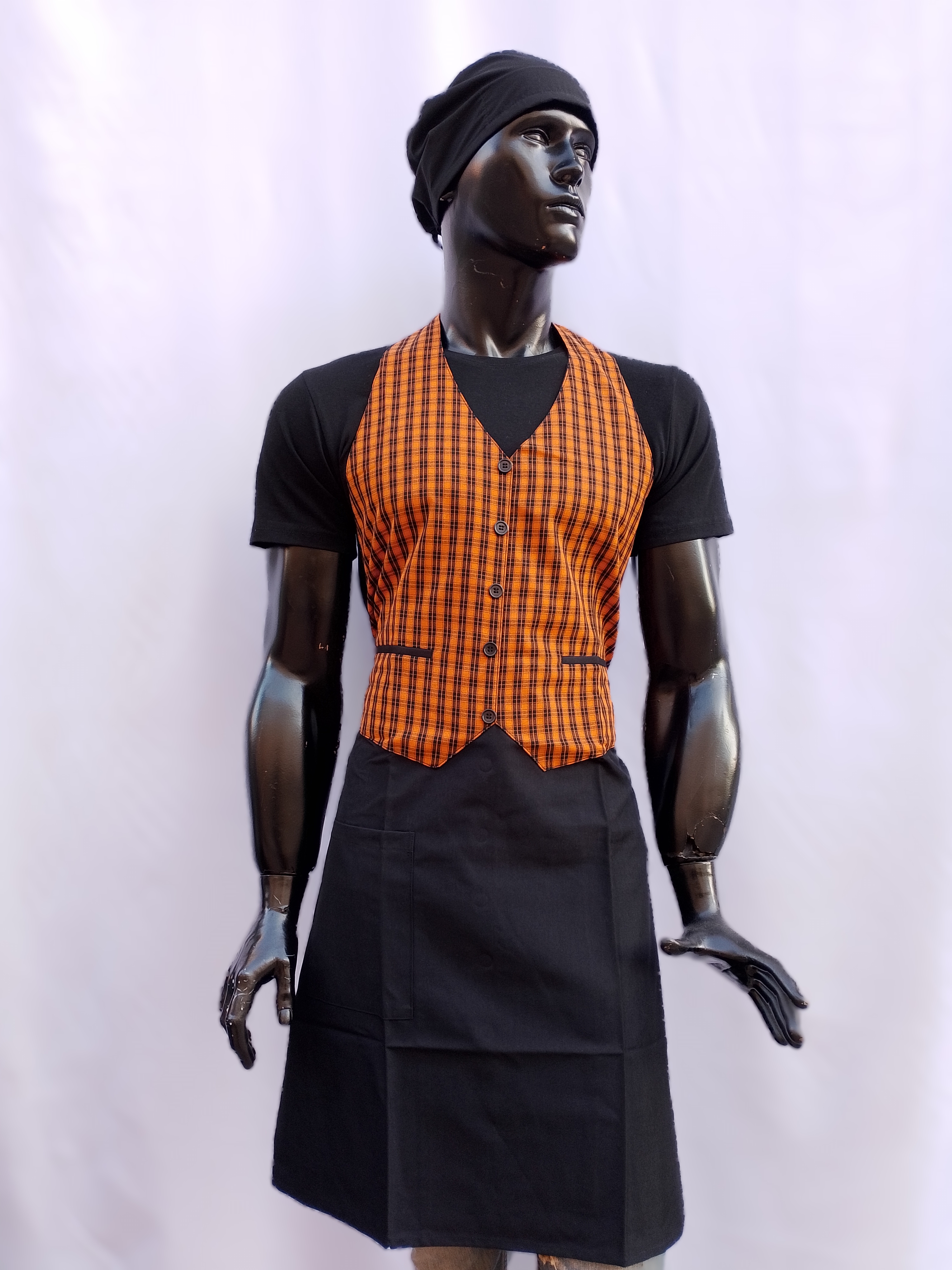 KAFE ÖNLÜĞÜ TURUNCU EKOSE