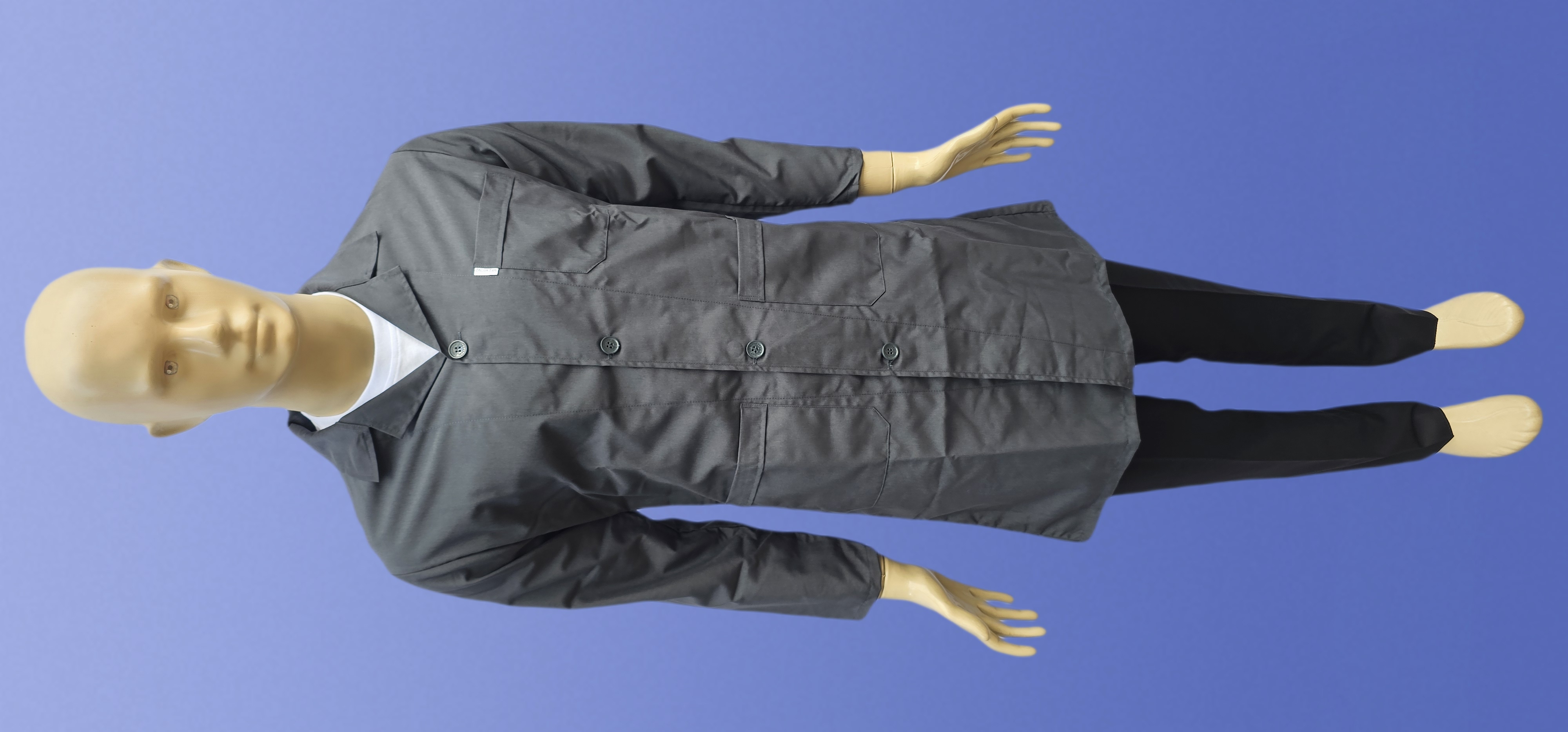 POLİYVİSKON ALPAKA ERKEK  UZUN ÖNLÜK  ANTIRASİT GRİ