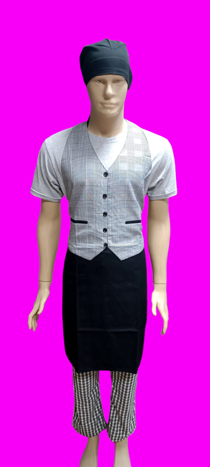 KAFE ÖNLÜĞÜ SİYAH ZEMİN SIK ÇİZGİLİ